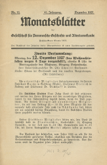 Monatsbl&auml;tter Jhrg. 41, H. 12 (1927)