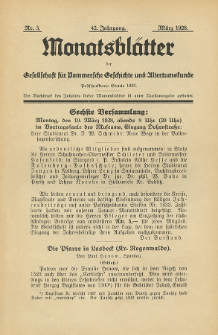 Monatsbl&auml;tter Jhrg. 42, H. 3 (1928)