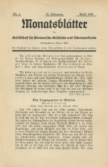 Monatsbl&auml;tter Jhrg. 42, H. 4 (1928)