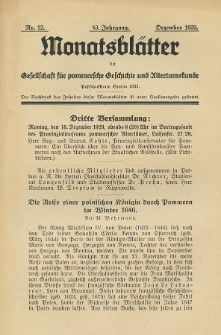 Monatsbl&auml;tter Jhrg. 43, H. 12 (1929)