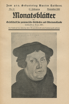 Monatsbl&auml;tter Jhrg. 47, H. 11 (1933)