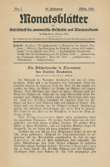 Monatsbl&auml;tter Jhrg. 48, H. 3 (1934)