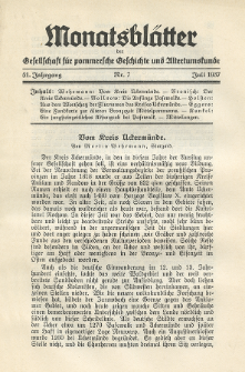 Monatsbl&auml;tter Jhrg. 51, H. 7 (1937)