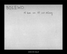 Bolewo. Files of Niedzborz district in the Middle Ages. Files of Historico-Geographical Dictionary of Masovia in the Middle Ages