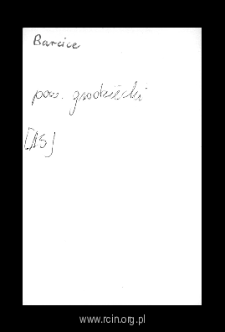 Barcice Drwalewskie. Files of Grojec district in the Middle Ages. Files of Historico-Geographical Dictionary of Masovia in the Middle Ages