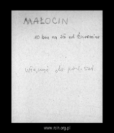 Małocin. Files of Szrensk district in the Middle Ages