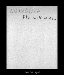 Wojn&oacute;wka. Files of Szrensk district in the Middle Ages. Files of Historico-Geographical Dictionary of Masovia in the Middle Ages