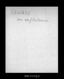 Zawady I. Files of Szrensk district in the Middle Ages. Files of Historico-Geographical Dictionary of Masovia in the Middle Ages