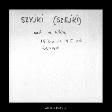 Szyjki. Files of Plonsk district in the Middle Ages. Files of Historico-Geographical Dictionary of Masovia in the Middle Ages