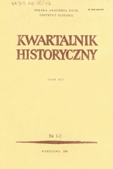 Kwartalnik Historyczny R. 96 nr 1/2 (1989), In memoriam