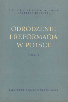 Reformacja wśr&oacute;d chłop&oacute;w w Oświęcimskiem