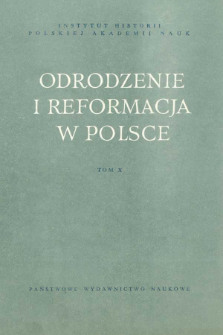 Z dziejów ksenofobii francuskiej w czasach wojen religijnych