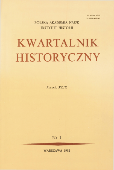 Kwartalnik Historyczny R. 99 nr 1 (1992), Recenzje