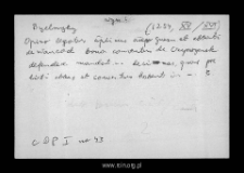 Byelnyky? Files of Wyszogrod district in the Middle Ages. Files of Historico-Geographical Dictionary of Masovia in the Middle Ages