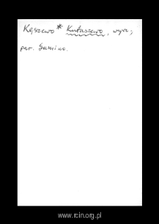 Kęszewo. Files of Wyszogrod district in the Middle Ages. Files of Historico-Geographical Dictionary of Masovia in the Middle Ages