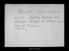 Oleszki. Files of Wyszogrod district in the Middle Ages. Files of Historico-Geographical Dictionary of Masovia in the Middle Ages