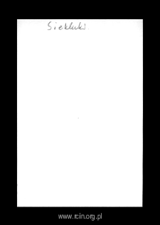 Siekluki. Files of Wyszogrod district in the Middle Ages. Files of Historico-Geographical Dictionary of Masovia in the Middle Ages