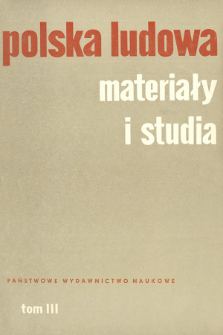Polska Ludowa : materiały i studia. T. 3 (1964), Title pages, Contents