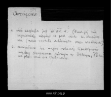 Chrzcięcino. Files of Ciechanow district in the Middle Ages. Files of Historico-Geographical Dictionary of Masovia in the Middle Ages