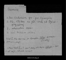 Czernice. Files of Ciechanow district in the Middle Ages. Files of Historico-Geographical Dictionary of Masovia in the Middle Ages
