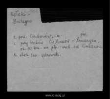 Kołaki-Budzyno. Files of Ciechanow district in the Middle Ages. Files of Historico-Geographical Dictionary of Masovia in the Middle Ages