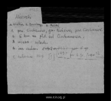 Mieszki Wielkie. Files of Ciechanow district in the Middle Ages. Files of Historico-Geographical Dictionary of Masovia in the Middle Ages