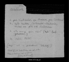 Sokoł&oacute;wek. Files of Ciechanow district in the Middle Ages. Files of Historico-Geographical Dictionary of Masovia in the Middle Ages