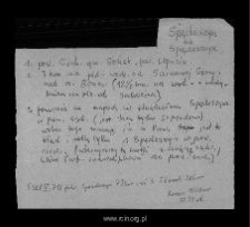 Spędoszyn. Files of Ciechanow district in the Middle Ages. Files of Historico-Geographical Dictionary of Masovia in the Middle Ages