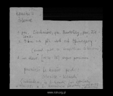 Ślesice-Kraski. Kartoteka powiatu ciechanowskiego w średniowieczu. Kartoteka Słownika historyczno-geograficznego Mazowsza w średniowieczu