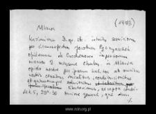 Mława. Files of Mlawa district in the Middle Ages. Files of Historico-Geographical Dictionary of Masovia in the Middle Ages