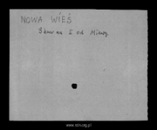 Nowa Wieś. Files of Mlawa district in the Middle Ages. Files of Historico-Geographical Dictionary of Masovia in the Middle Ages