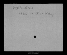 Piotrkowo. Files of Mlawa district in the Middle Ages. Files of Historico-Geographical Dictionary of Masovia in the Middle Ages