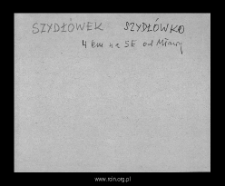 Szydłówek. Files of Mlawa district in the Middle Ages. Files of Historico-Geographical Dictionary of Masovia in the Middle Ages