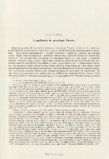 Uzupełnienia do genealogii Piast&oacute;w