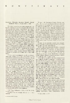 Studia Źródłoznawcze = Commentationes T. 3 (1958), Komunikaty