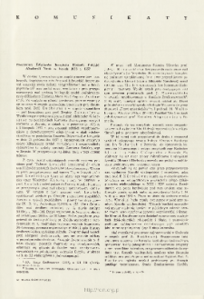 Studia Źr&oacute;dłoznawcze = Commentationes T. 3 (1958), Komunikaty