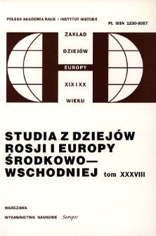 Studia z Dziej&oacute;w Rosji i Europy Środkowo-Wschodniej. T. 38 (2003), Recenzje