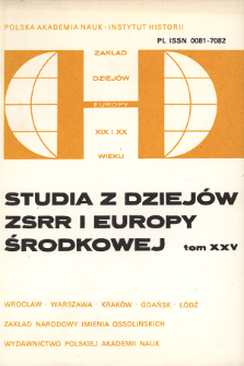Studia z Dziejów ZSRR i Europy Środkowej. T. 25 (1990), Noty recenzyjne