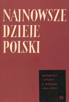 Z zagadnień społeczno-organizacyjnego mechanizmu chłopskiej akcji strajkowej w 1937 r.