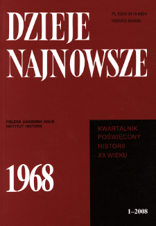 Marzec 1968 r. w Toruniu w świetle materiałów Służby Bezpieczeństwa