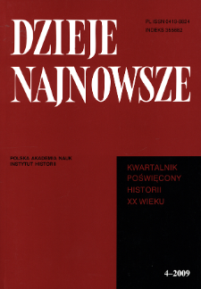Dzieje Najnowsze : [kwartalnik poświęcony historii XX wieku] R. 41 z. 4 (2009), Recenzje