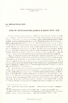 Kości&oacute;ł i duchowieństwo polskie w latach 1914-1918