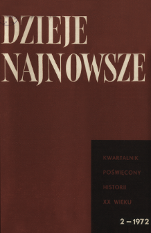 Dzieje Najnowsze : [kwartalnik poświęcony historii XX wieku] R. 4 z. 2 (1972), Recenzje