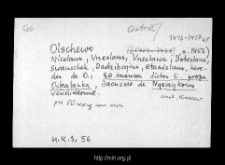 Olszewo-Borki. Files of Ostroleka district in the Middle Ages. Files of Historico-Geographical Dictionary of Masovia in the Middle Ages