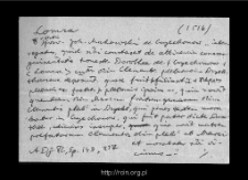 Łomża since 1516. Files of Historico-Geographical Dictionary of Masovia in the Middle Ages. Files of Lomza district in the Middle Ages