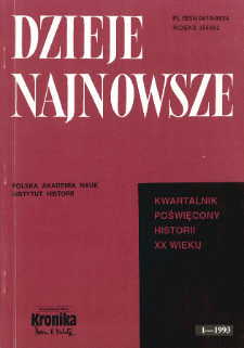 Dzieje Najnowsze : [kwartalnik poświęcony historii XX wieku] R. 23 z. 3 (1991), Życie naukowe