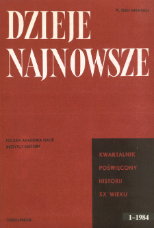 Dzieje Najnowsze : [kwartalnik poświęcony historii XX wieku] R. 16 z. 1 (1984), Recenzje