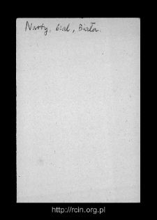 Narty. Files of Biala Rawska district in the Middle Ages. Files of Historico-Geographical Dictionary of Masovia in the Middle Ages