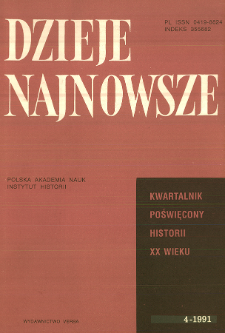 Dzieje Najnowsze : [kwartalnik poświęcony historii XX wieku] R. 23 z. 4 (1991), Recenzje