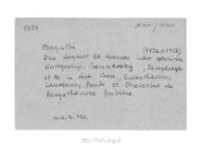 Boguty. Files of Nur district in the Middle Ages. Files of Historico-Geographical Dictionary of Masovia in the Middle Ages